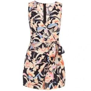JUSTFAB front tie wrap romper